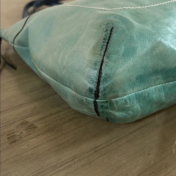 Coach Poppy Leather SpectatorGlam Tote -18998 Green - Picture 7 of 11